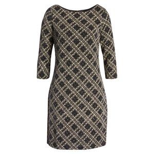 VINCE CAMUTO Check Metallic Dress #507-H
